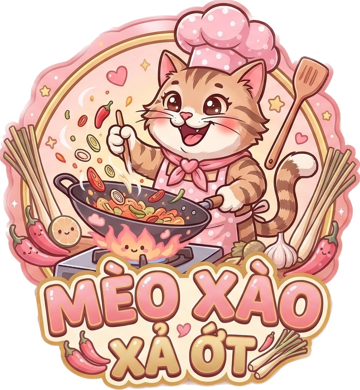 Mèo xào xả ớt
